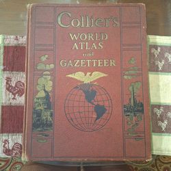 1937 COLLIER'S WORLD ATLAS GAZETTEER