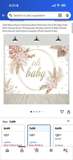 “Oh Baby” Backdrop