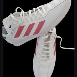 Adidas Copa Super Sneaker Men's 11.5 White Scarlet Red Leather Soccer Shoes.   WOW DEAL !!!!