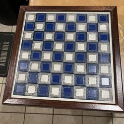 Franklin Mint Pewter Civil War Chess Set