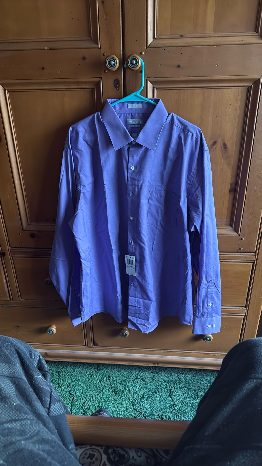 Dress Shirt -Purple -Van Heusen Brand