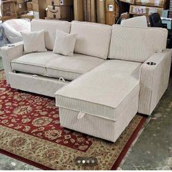 New Sleeper Sectional Couch / Free Delivery 