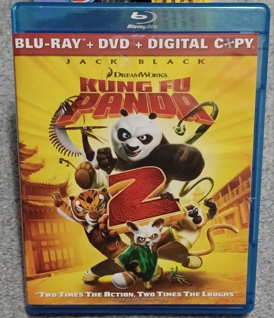 Kung Fu Panda 2 Blu Ray DVD Movie Show Cartoon
