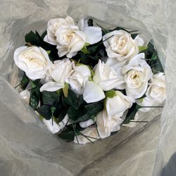 Artificial White Roses