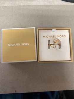 Michael Kors Gold-Tone Ring with MK Logo