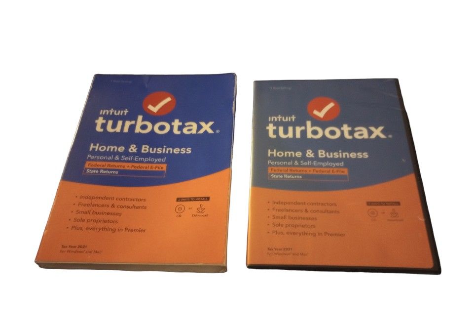 Turbotax Home and Business 2021 Federal & State Schedule C For Windows