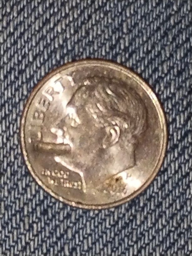 Roosevelt Dime 2016 P Error Coin