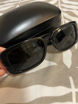Coach black square sunglasses