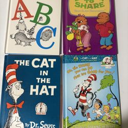 Set Of 4 Classic Kids Books - Dr. Seuss, Berenstain Bears