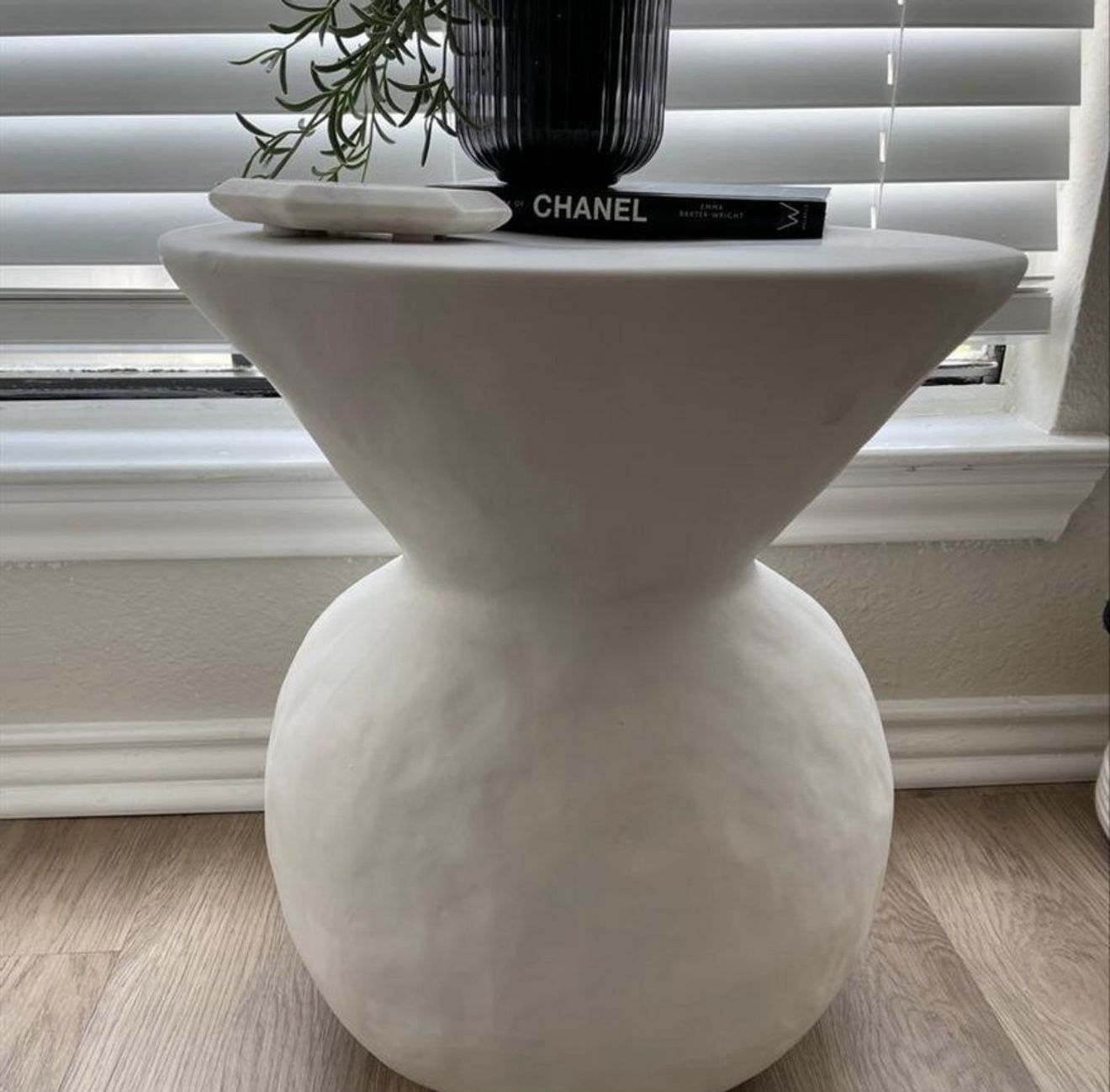 New Severna Ceramic Accent Table White - Threshold™: Modern Bell-Shaped,