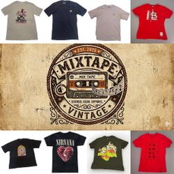 Y2K Vintage T-Shirt Lot – Cartoons, Anime, Nirvana Band, Sports & Workwear Carhartt Tees