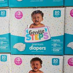 Gentle Steps Premium Diapers 15 Cases Of 80 Diapers 