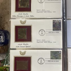 Lot of 300 22k Replica Stamps Collection 