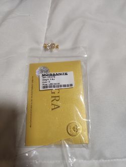 Moissanite Stone 0.8ct Color D GRA Certified