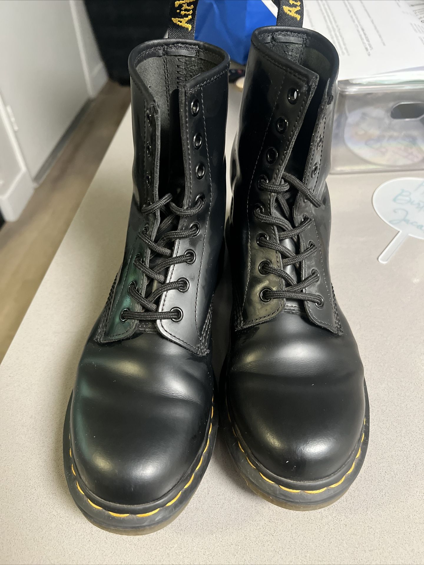 Size 9 Women's Doc Martens Black Combat Boots