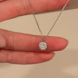Certified Lab Grown Diamond Silver Setting 