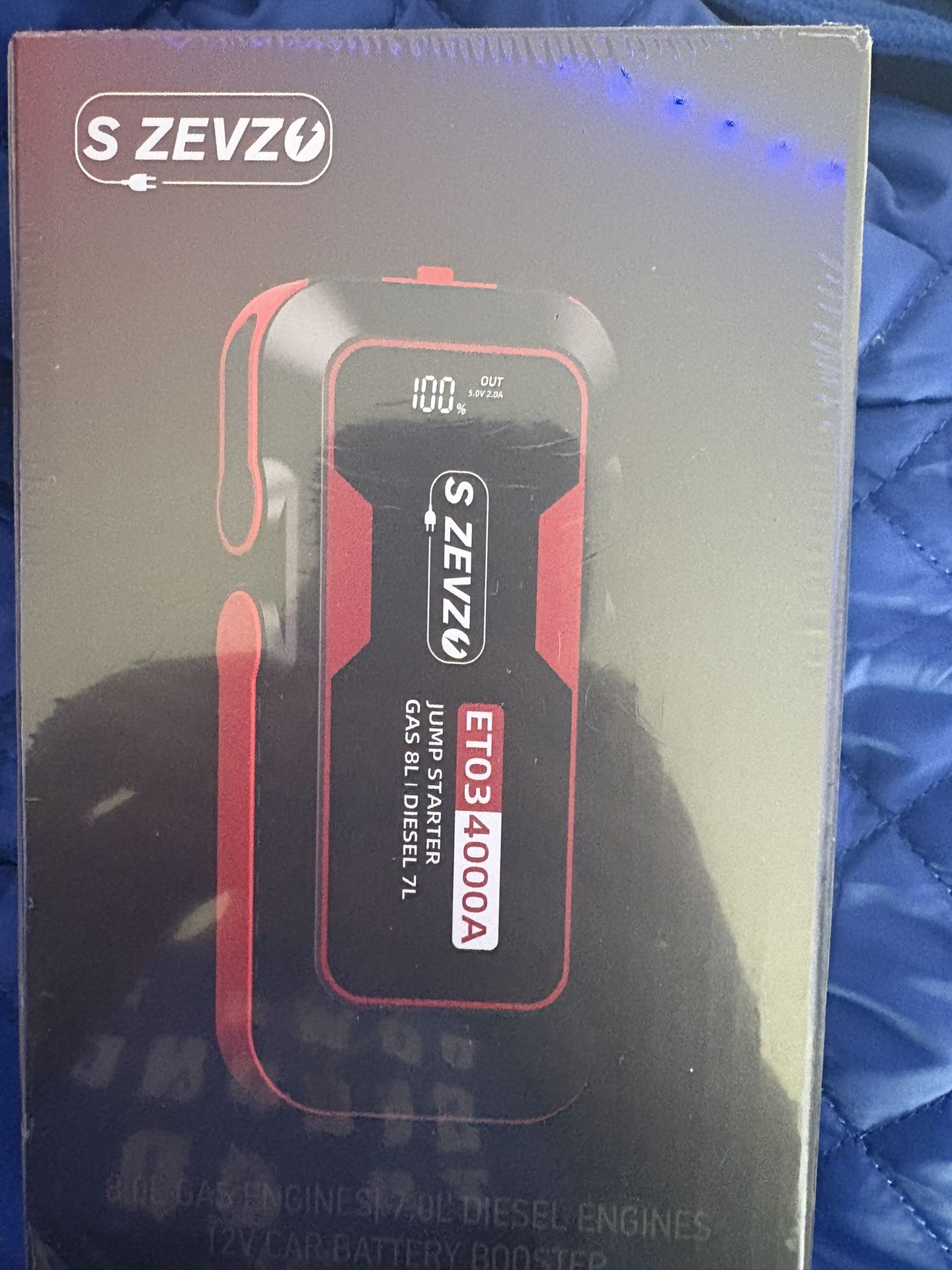 S Zevzo ET03 4000A Jump Starter - New