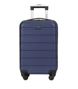 Wrangler 20” Carry-On Rolling Hardside Spinner Luggage Navy