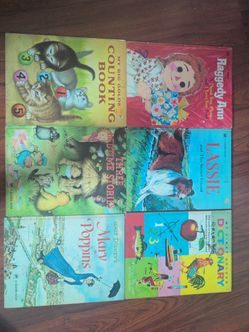 6 - Old School Hardcover Children's Books