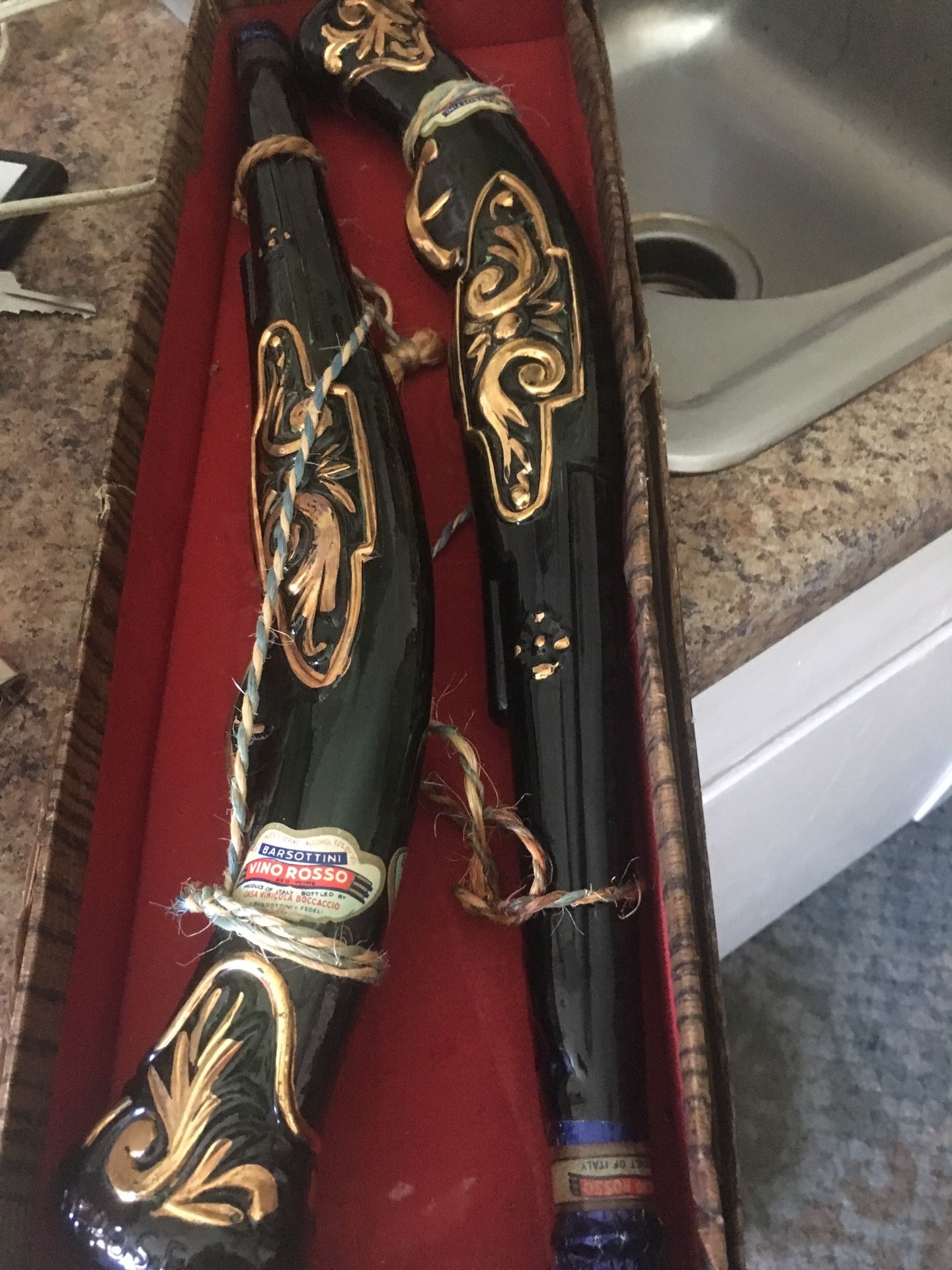Colector bottles sealed with Italian wine!