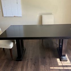 Black Dining Room Table 