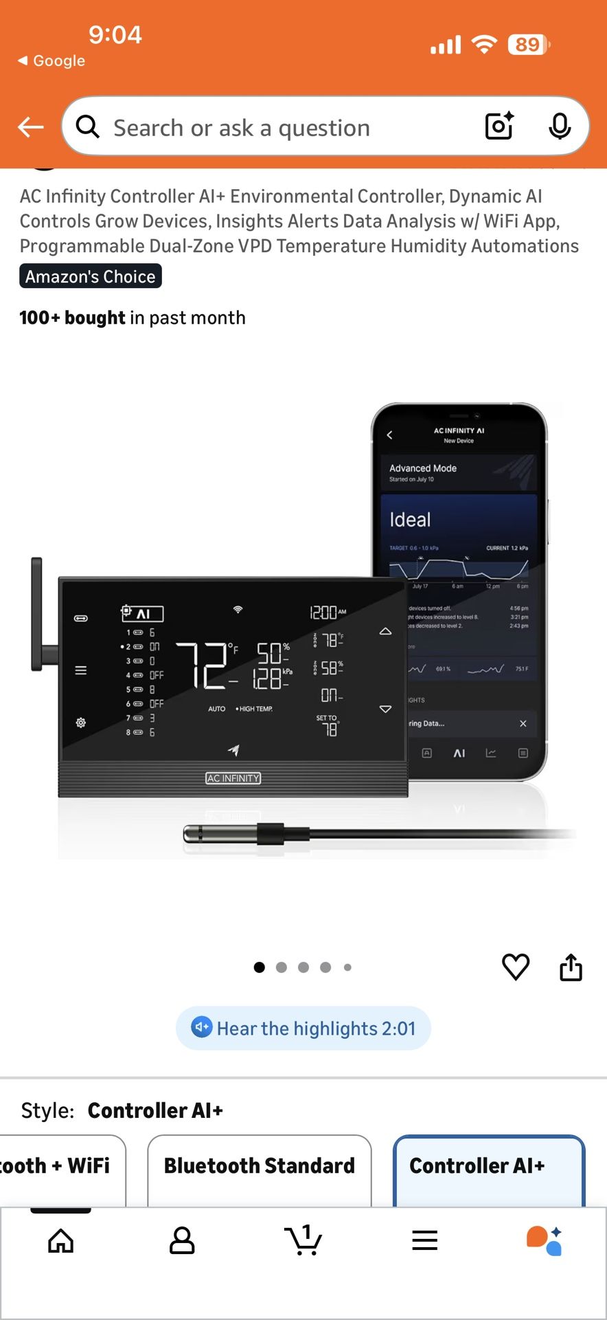 Ac Infiniti Ai Controller Brand Sealed In Box 