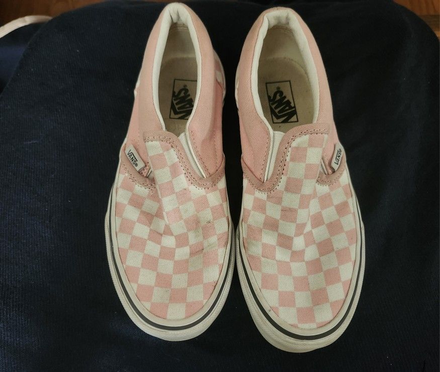 LIGHTLY WORN - Pink Checkerboard Vans!! 🩷