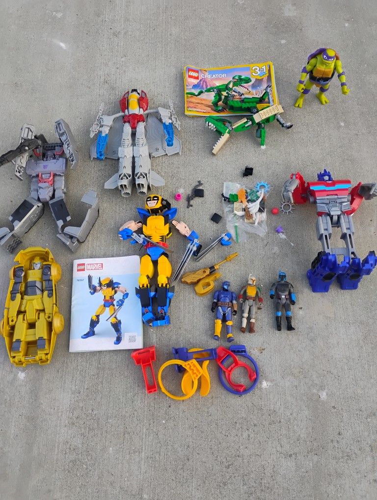 Legos Transformers Starwars Characters