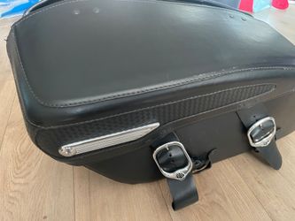 Harley davidson leather saddle bags $80