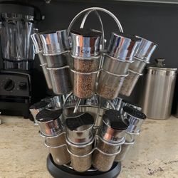 Silver Spice Rack