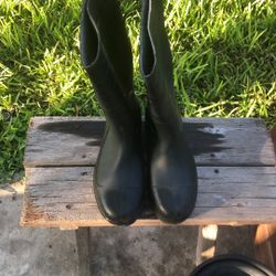 New Steel Toe Rubber Work Boots Size 13  (Iron Wear ) 