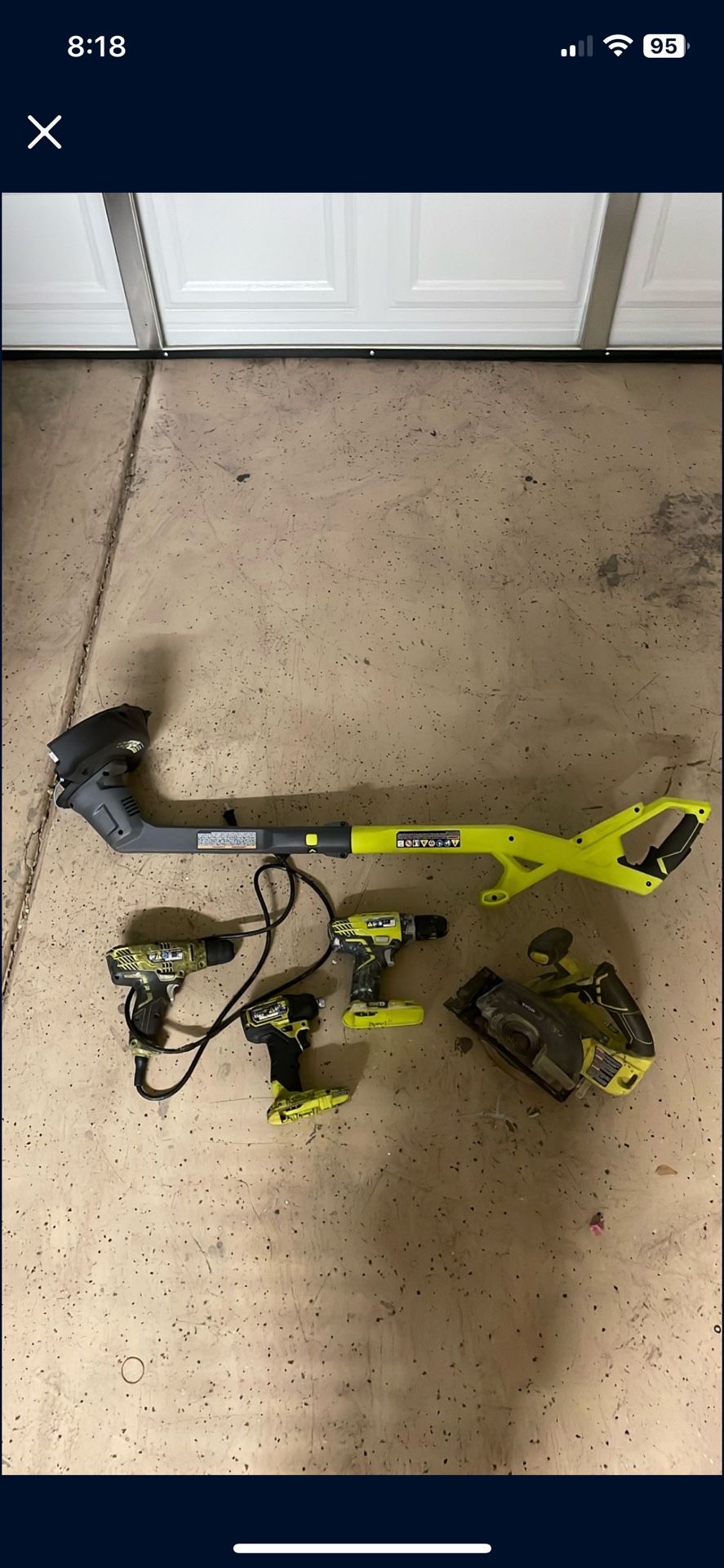 Ryobi Tools Set
