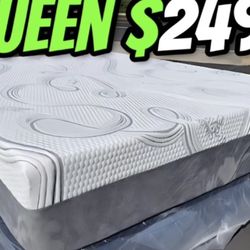 Queen Organic Hybrid Cool Gel Memory Foam Mattress!