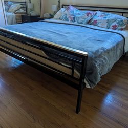 FREE California King Bed Mattress And Frame Sheets Bedding 