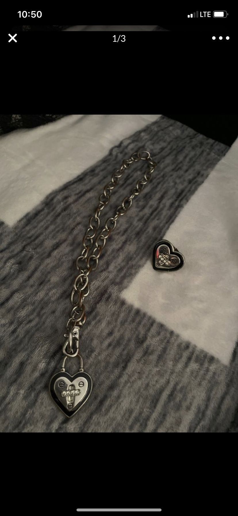 Guess ring n necklace ok condition 😍♥️