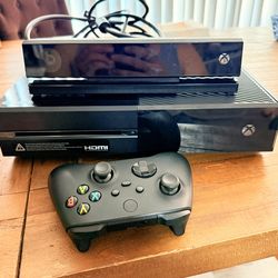 X Box One Console With The Kinect Sensor.