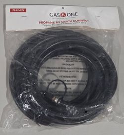 New - Gas One Propane RV 1/4" Quick Connect (24 ft)