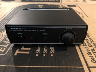 Realistic vintage microphone wireless receiver