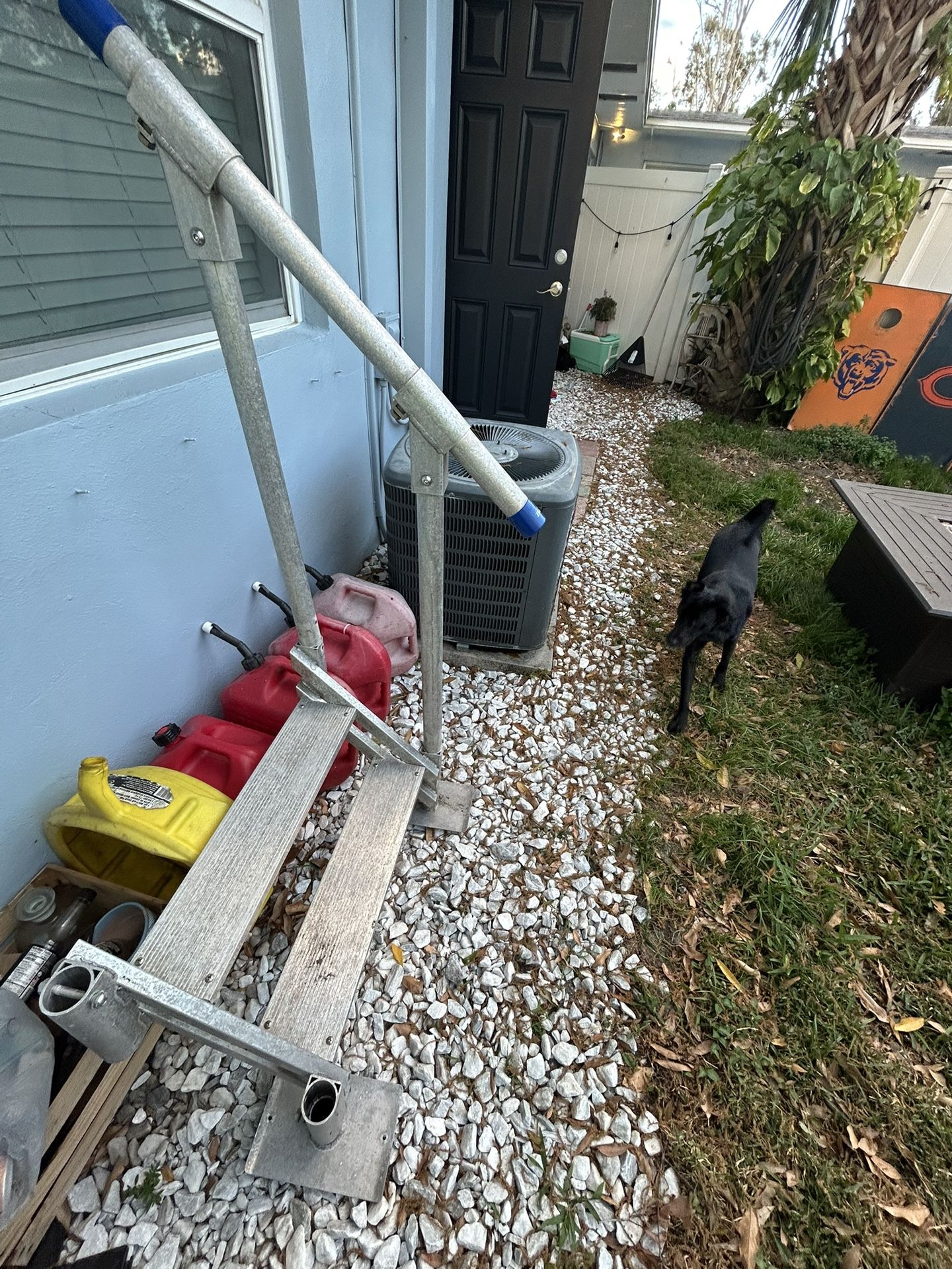 Aluminum Dock Step W/Railing