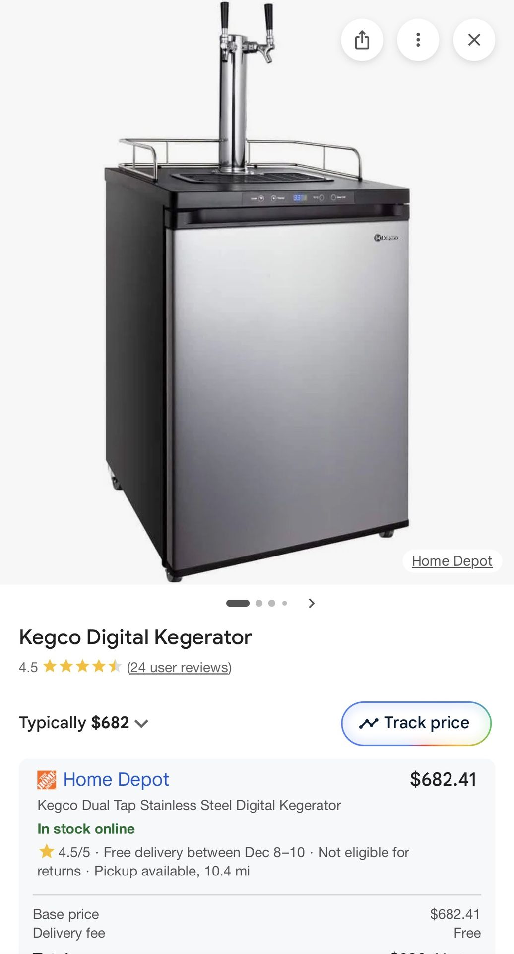 Kegco Kegerator 2tap