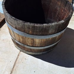 Whiskey Barrel Planter