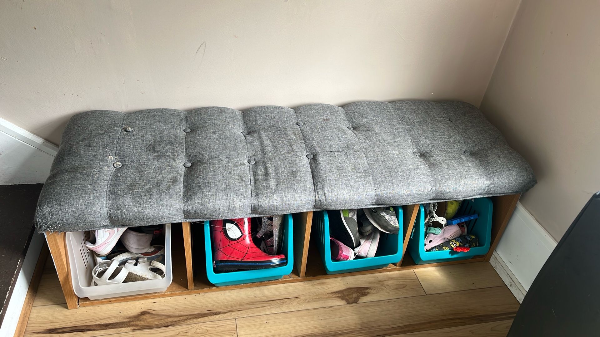 Hallway Bench With Bins