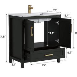 30” BATHROOM VANITY NEW IN BOX