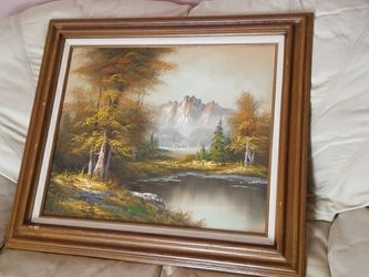 Contemporary oil painting charles signed