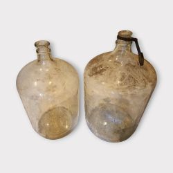 Solid Glass Wine Distillery Jugs 6.5 Gallons & 5 Gal Vintage Carboys Fermenting Brewing BEST OFFER