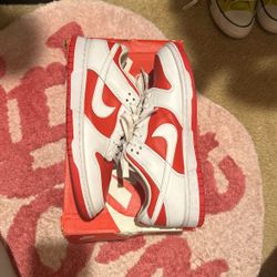 Championship Red Nike Dunk Low