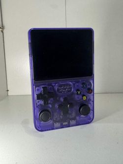 Retro Handheld Gaming Console Purple Transparent