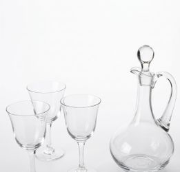 Glass Frosted Wine Carafe
