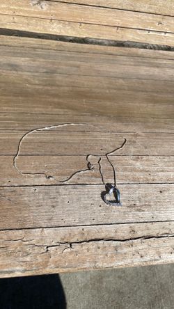 925 chain and heart pendant with diamonds.