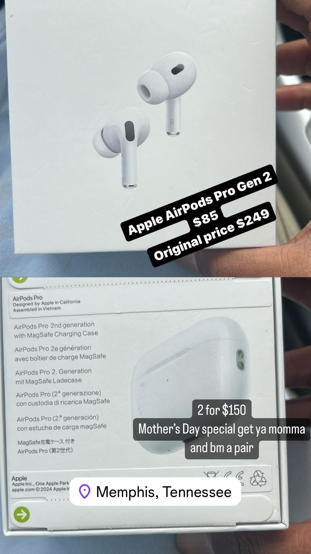 Apple AirPods Pro Gen 2 $85